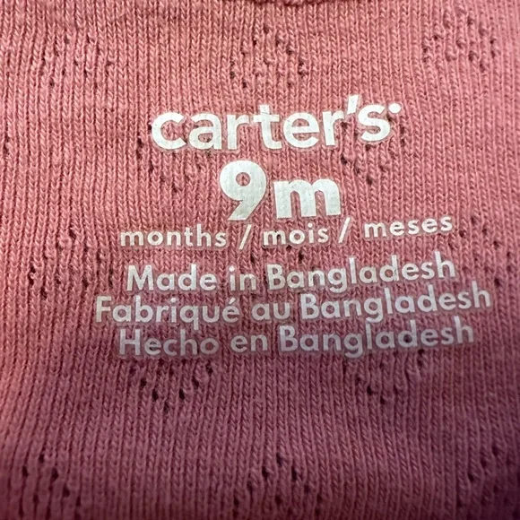 Baby Girl Bodysuit Bundle 6pc Carter’s Huggies 9 Months - Picture 3 of 13